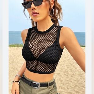 Mesh Crop top H&M